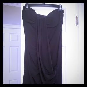 Black Strapless Mini Dress